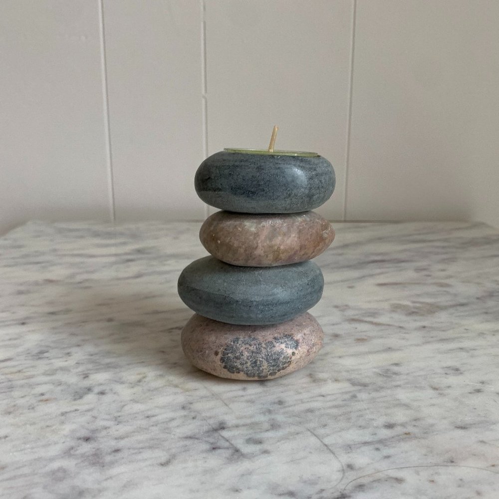 Stone Candle Holder